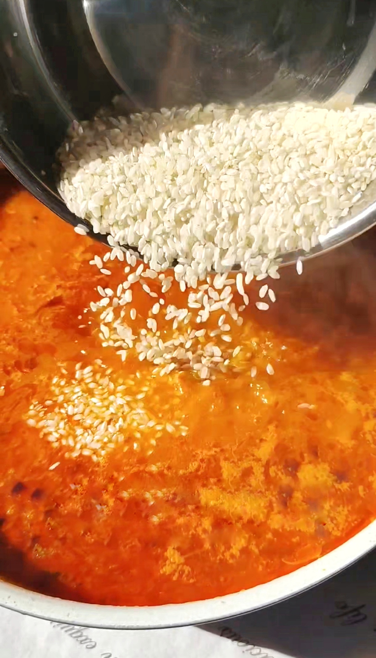 Caldo de pescado y arroz